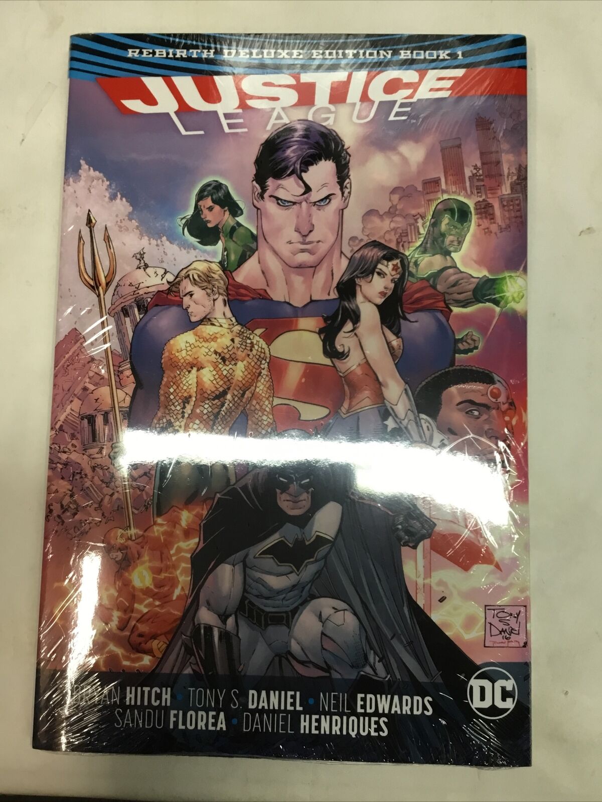 Justice League Rebirth Deluxe Ed Book 1 by B. Hitch (2017, Hardcover, Deluxe)