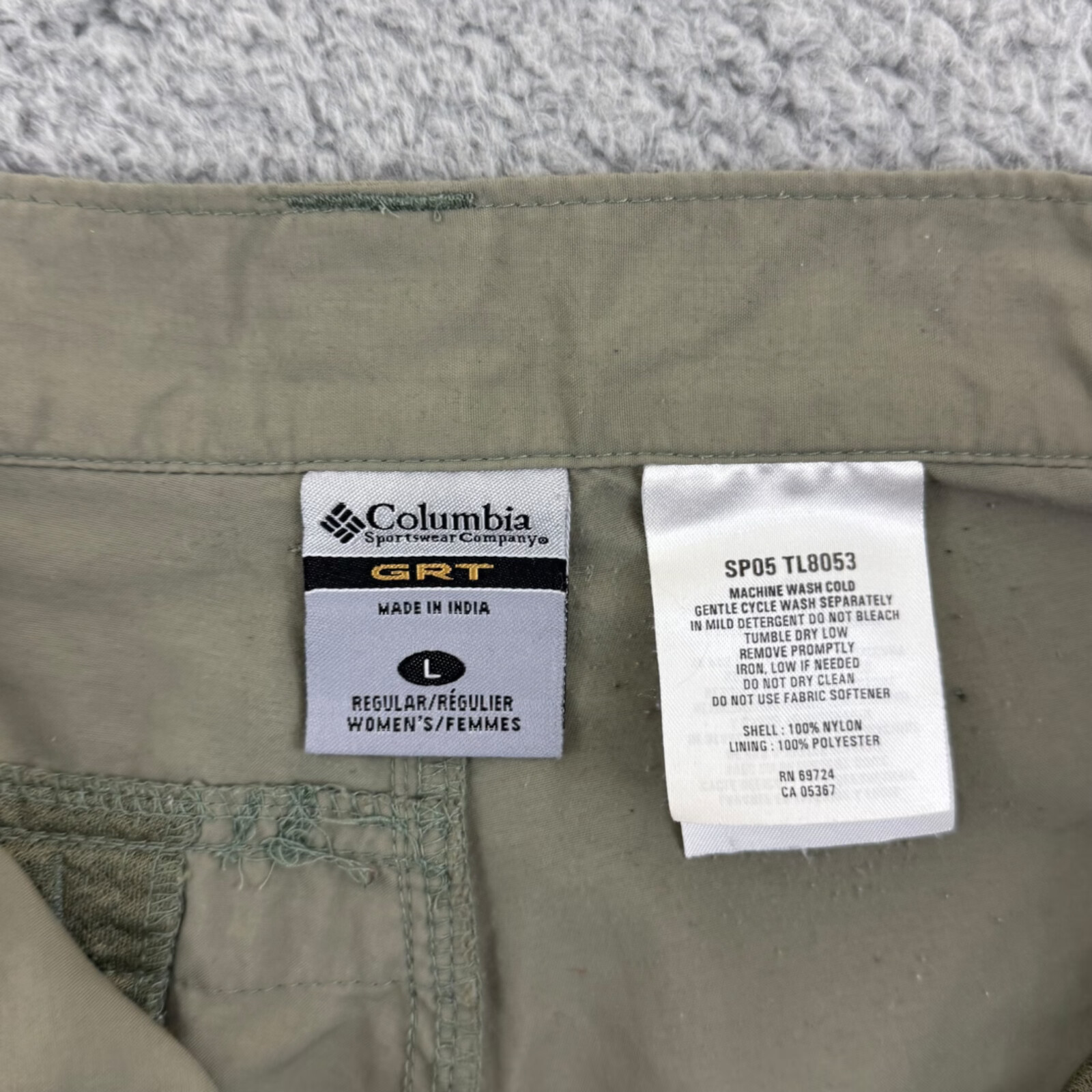 Columbia GRT Pants Womens Large 32x30 Convertible Shorts Cargo Pockets Omni Dry image 6