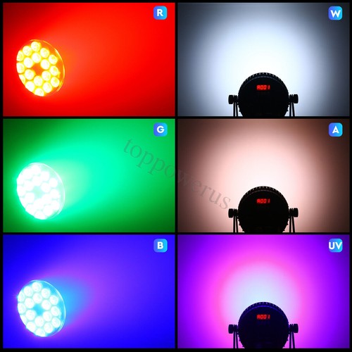 270W Waterproof RGBWA UV LED Par Light DMX Stage DJ Par Can Lights Spot Lighting - Picture 4 of 16