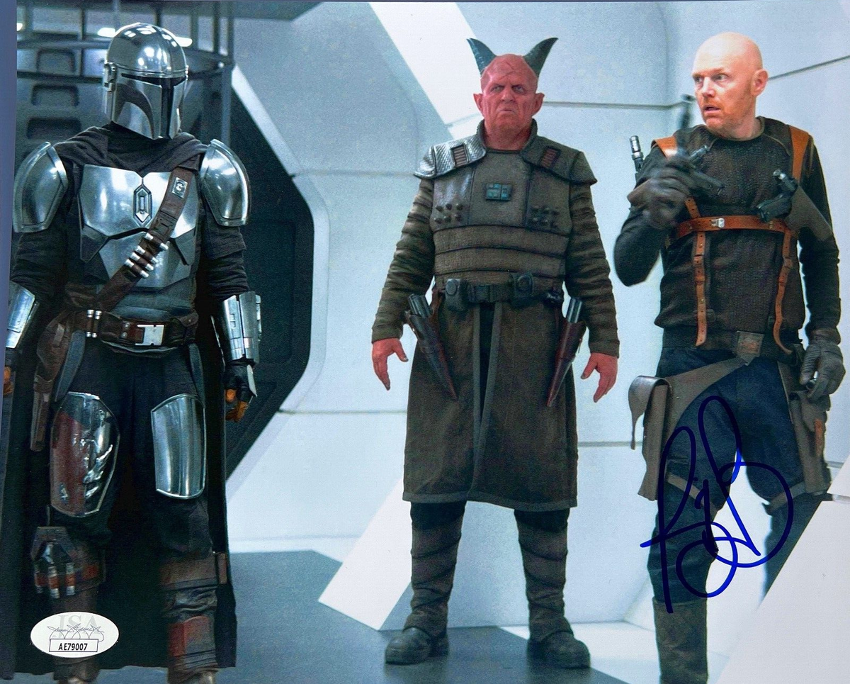 BILL BURR SIGNED 8X10 PHOTO #4 NETFLIX COMEDIAN MANDALORIAN STAR