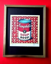 AIDAN FLUX | Hand Signed Original Print Framed Ltd.Ed. COA " IT'S MY SOUP! "