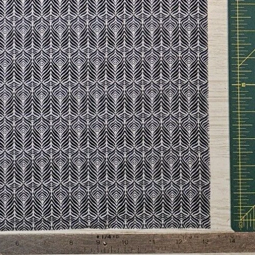 TELAS LIBERTY Tana Lawn Geométricas Lt Wt Algodón Azul Marino Blanco MÁS DE 0,75 YARDAS Foto 2 de 3