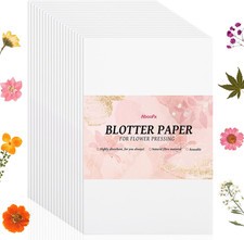 100 Sheets Blotting Paper for Flower Press, Large 8 X 10.3 Inch A4 Highly Absorb
