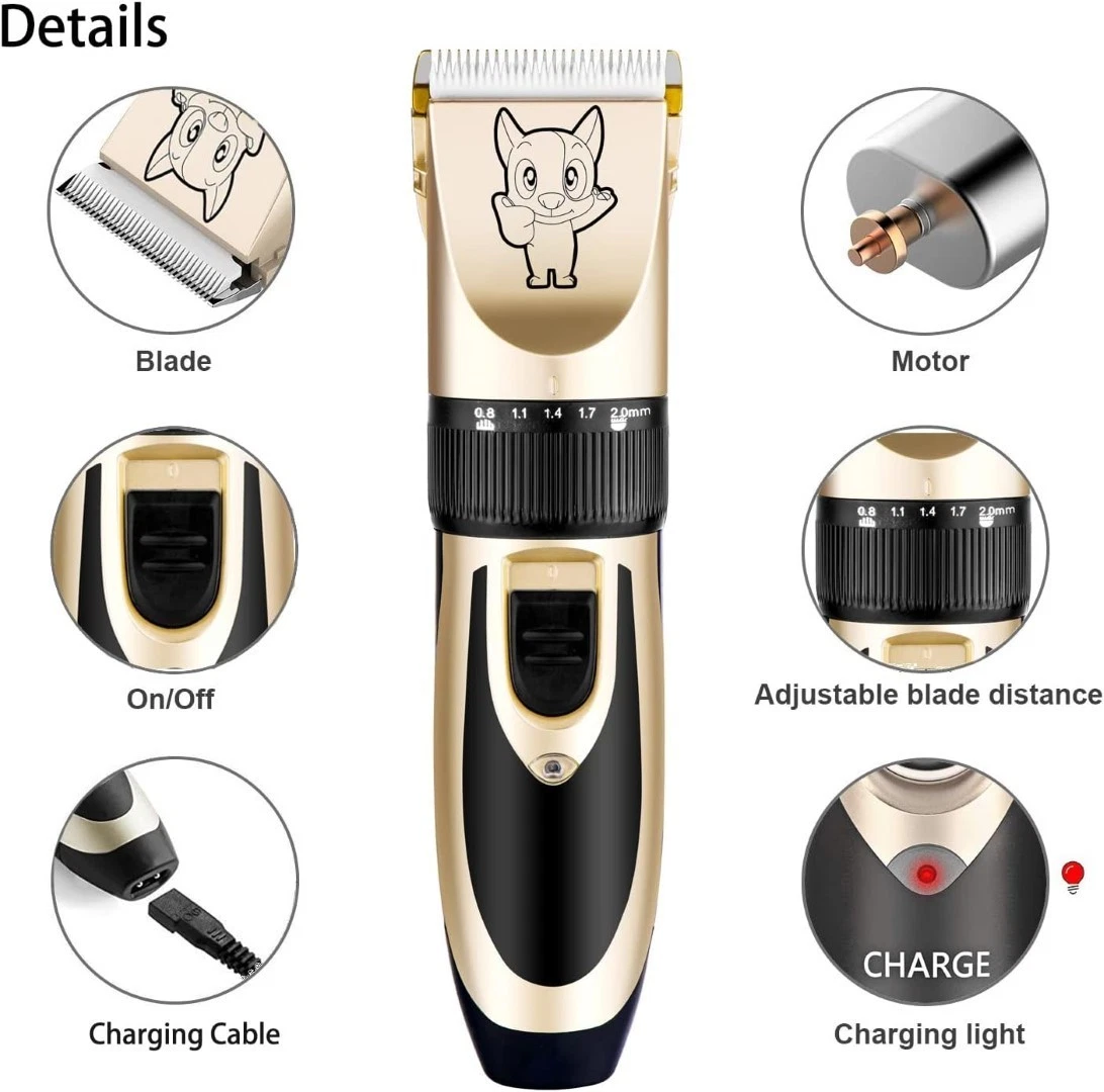 Cortadora de Pelo Cortapelos Profesional Para Perros Maquina Cortar Pet Grooming