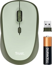 Trust Yvi+ Silent Wireless Mouse, Sustainable Design, 800-1600 DPI, For Left an