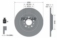 2X Textar Bremsscheibe 92304103 FüR Jeep
