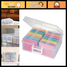 Clear Photo Storage Box with Handle - Organizers for 4x6 Pictures, Albums  Card