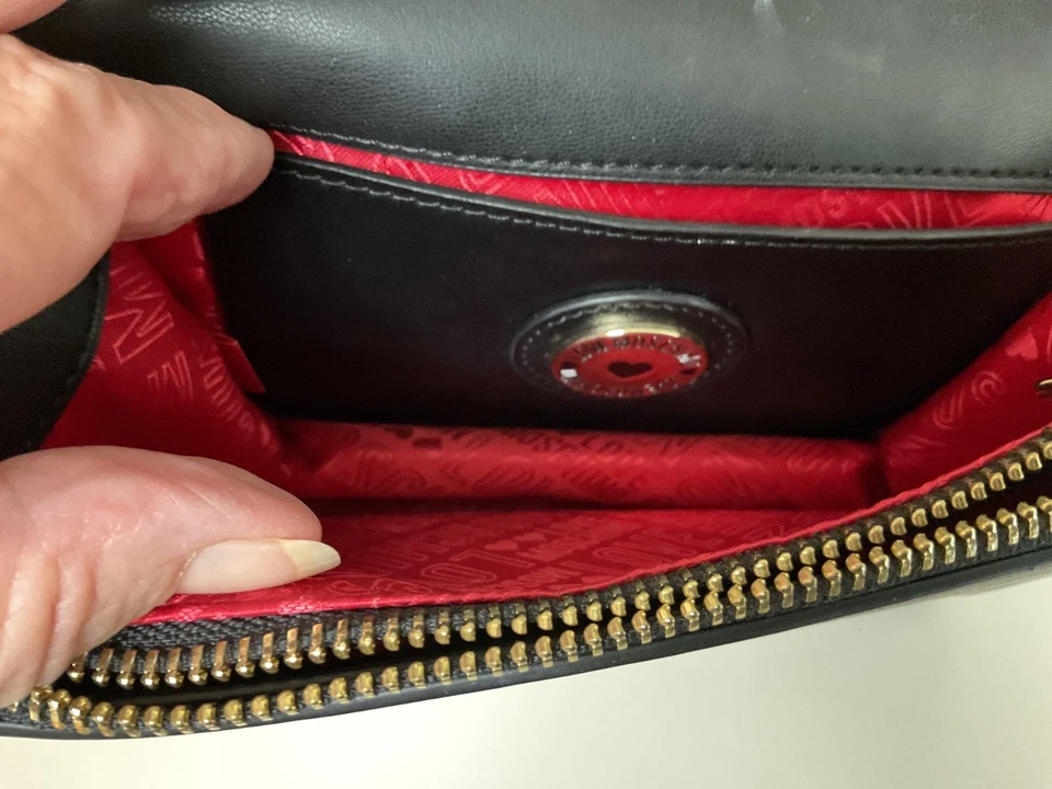 NWT LOVE MOSCHINO Flap Heart Studded Crossbody Shoulder Bag Borsa Matt Nappa PU - Image 3 of 4