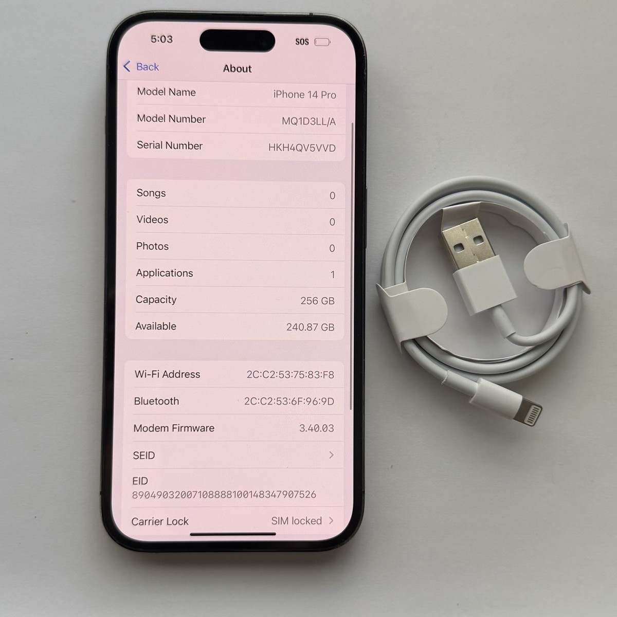 Apple iPhone 14 Pro - 256 GB - Deep Purple (T-Mobile) for sale