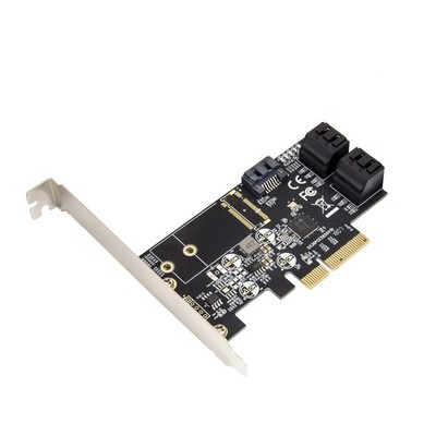Open Box-5 port Non-RAID SATA III 6Gbp/s PCI-e x4 Controller Card - SI-PEX40139