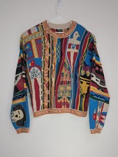 KAPITAL Japan 7G Kachina Gaudy Knit Crew Neck Pullover Sweater Size 3