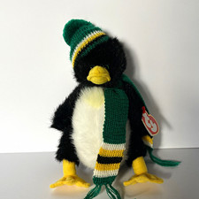 Ty Attic Treasures Waddlesworth Penguin Beanie Plush Hat & Scarf Retired