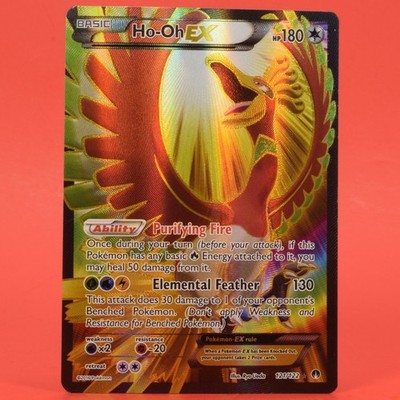 Pokemon TCG English Card ex Breakpoint Ho-Oh ex 121/122 Full Art Holo