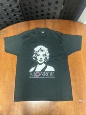 Vintage Marilyn Monroe Shirt 1988 Black Pink Lips Mens Size XL Exceptional cond
