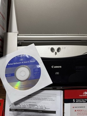 Canon I80 K10233 Digital Photo Inkjet Printer *Paper Jam* All Parts And Software