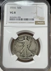 1916 Walking Liberty Half Dollar NGC VG8