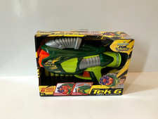 Tek 6 Air Blasters Foam Dart Green Gun Automatic Rotating Barrel New In Box