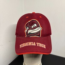 Virginia Tech Hokies BIG LOGO Adjustable Adult Cap Hat VT Hook and Loop Spellout