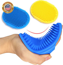 Dog Grooming Brush, Pet Shampoo Bath Brush Shedding Soothing Massage Rubber Comb