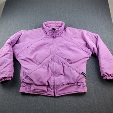 Vintage Comfy Down puffer jacket Purple Ladies 10 Made in USA