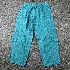 EILEEN FISHER Washed Organic Linen D lav  Lantern Pants Women's Size M