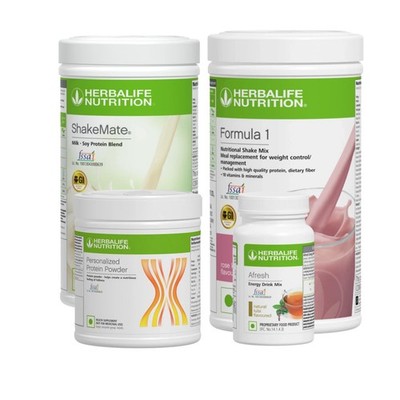 HERBALIFE COMBO SET (SHAKEMATE, ROSE KHEER, PROTEIN 200GM. AFRESH) LONG EXPIRY