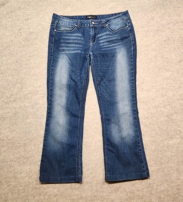 ymi Jeans Women's Size 11 Bootcut Blue Rhinestones