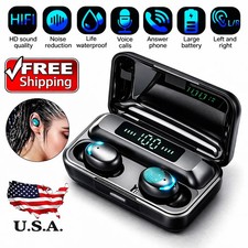 Bluetooth 5.3 Wireless Earbuds Headphone Headset Noise Cancelling TWS Waterproof