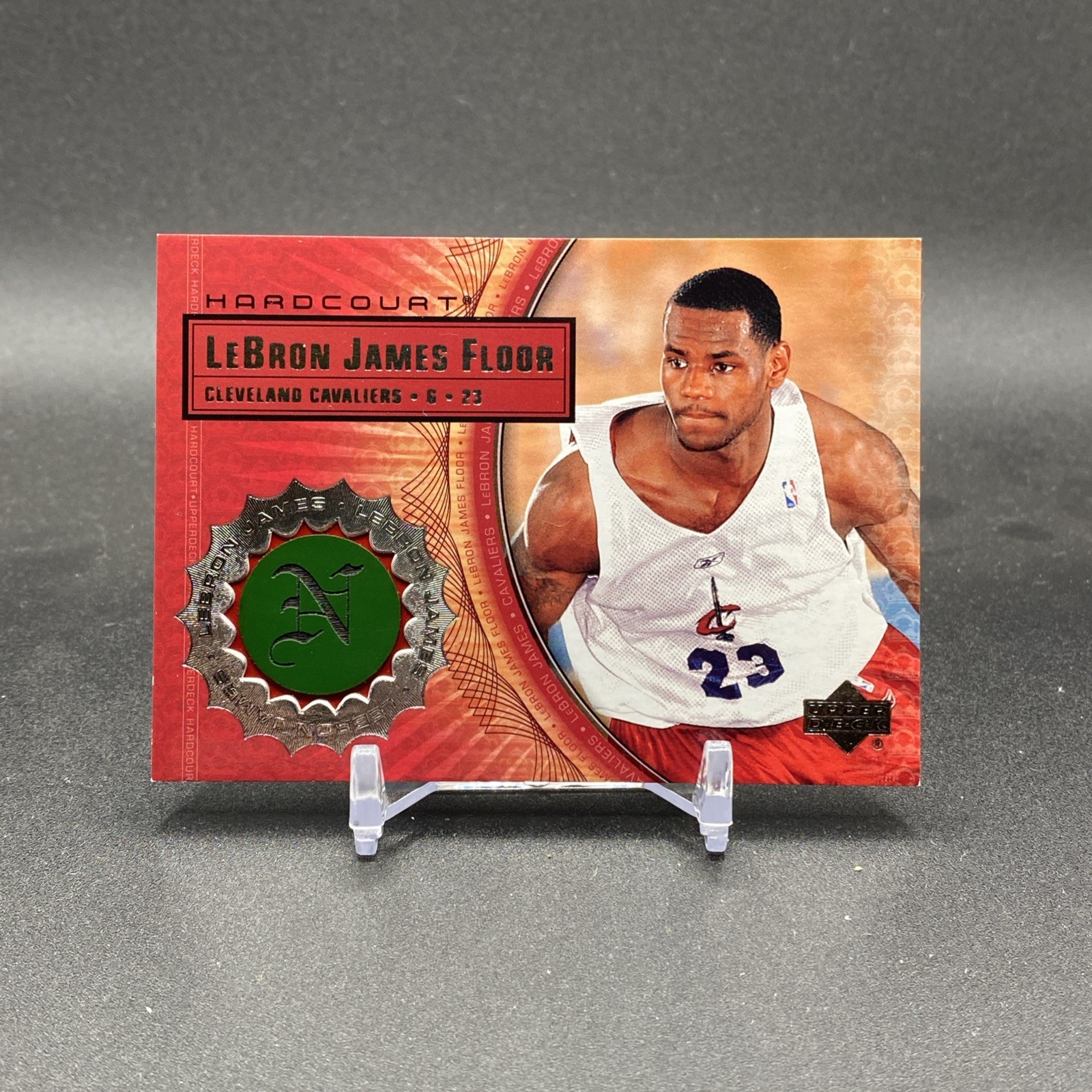 2003-04 Upper Deck Hardcourt Hardcourt Floor LeBron James #LJ-F (MEM, RC)