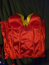 DC Comics Wonder Woman Girls Costume Dress Complete Outfit with Cape-Size L