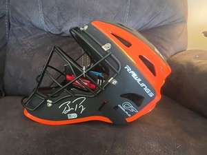 Buster Posey Rawlings Authentic Catchers Mask Signed Autographed -SF Giants- MLB