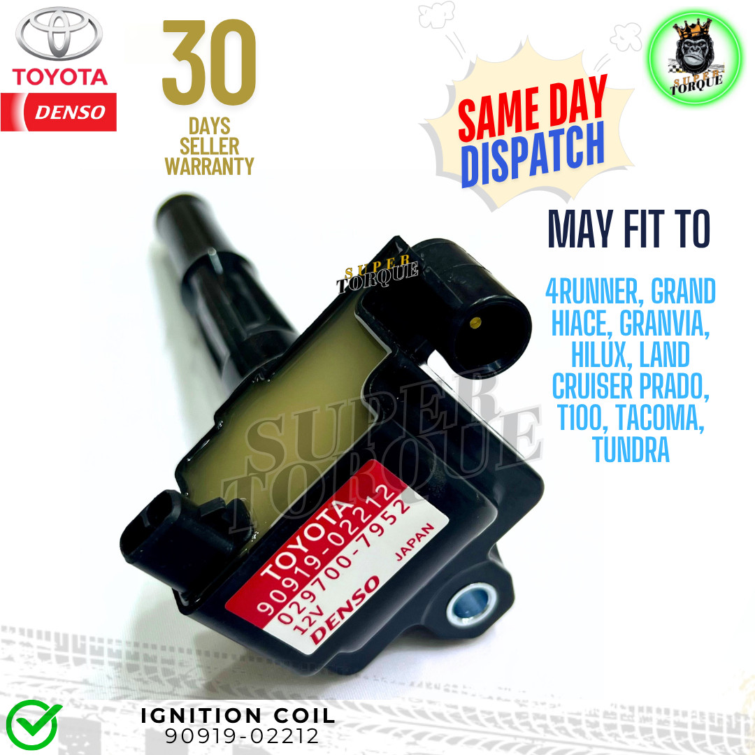 OEM Ignition Coil & Spark Plug & Wire Set of 3 for Toyota TACOMA TUNDRA 3.4L V6