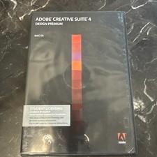 Adobe Creative Suite 4 CS4 Design Premium MAC OS Student Version W/code