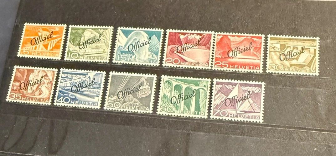 1950, Schweiz Dienstm.Bundesbeh. 64 - 74. postfrisch
