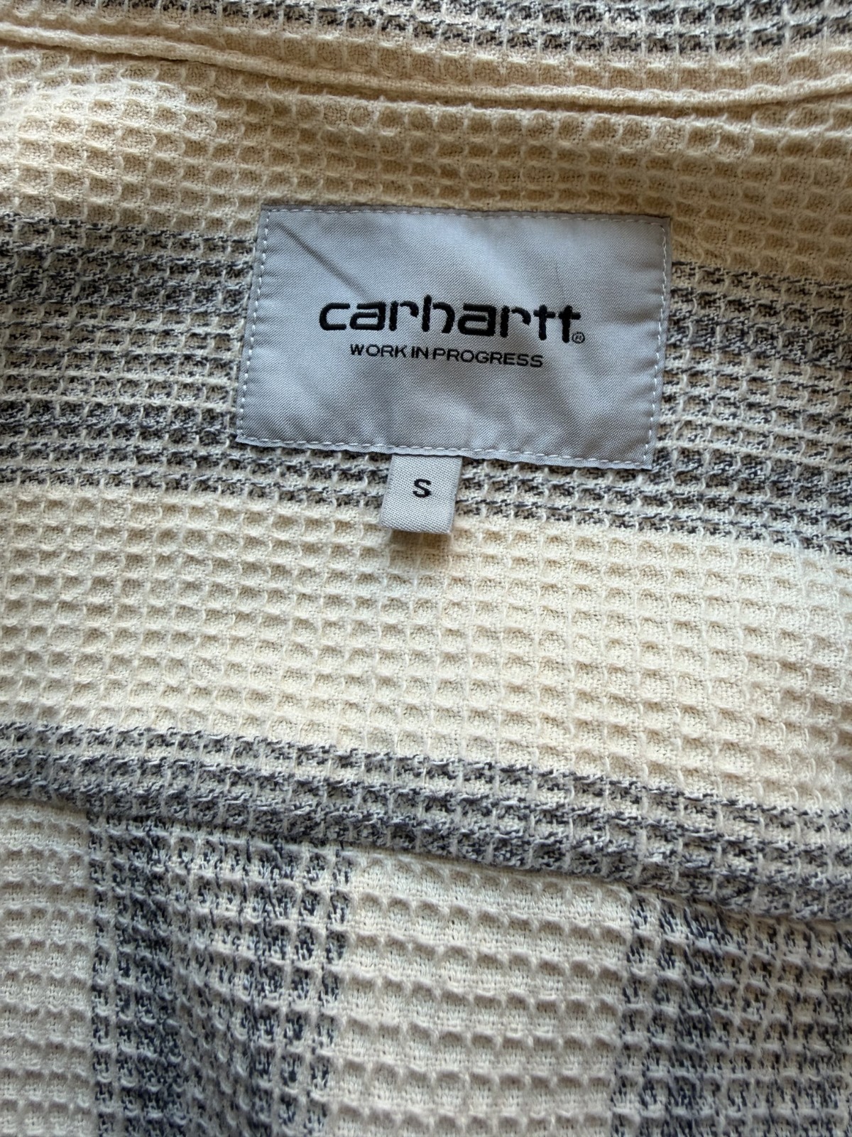 carhartt work in progress button down waffle from… - image 3