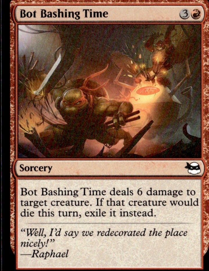 Teenage Mutant Ninja Turtles MTG Bot Bashing Time #C 0085