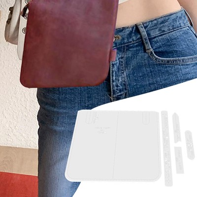 Umhängetasche Acryl Vorlagen Tasche für Geldbeutel basteln Handarbeit Quilten