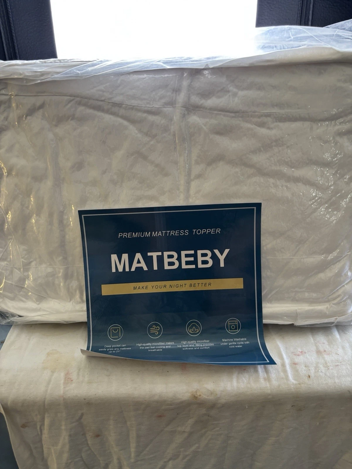 New Matbeby Full Size Mattress Topper Amazon Still Vacuum Sealed