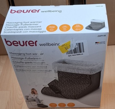 BEURER FWM 45 Fußwärmer mit Massage Teddy Futter Temperaturregelung 15W