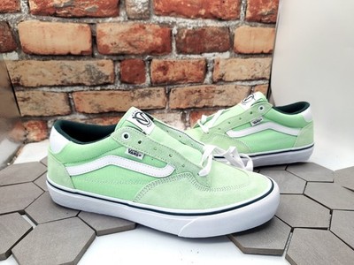 Vans Skate Rowan Green White Neon  Sz 11 New Rare Mint Spring Suede Knu Skool