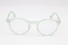 Caddis Dogleg Light Green Round Eyeglasses Frames 48-23-141