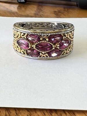 Martha Rocha Kunzite Color Topaz Band Ring 