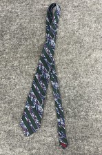 Bill Robinson Tie Men’s Striped NeckTie 100% Silk Made In USA Italian Blue N46