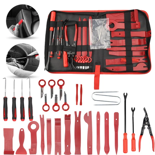 200pcs Car Trim Removal Auto Hand Tools Pry Bar Dash Panel Door Interior Kit - Picture 2 of 23