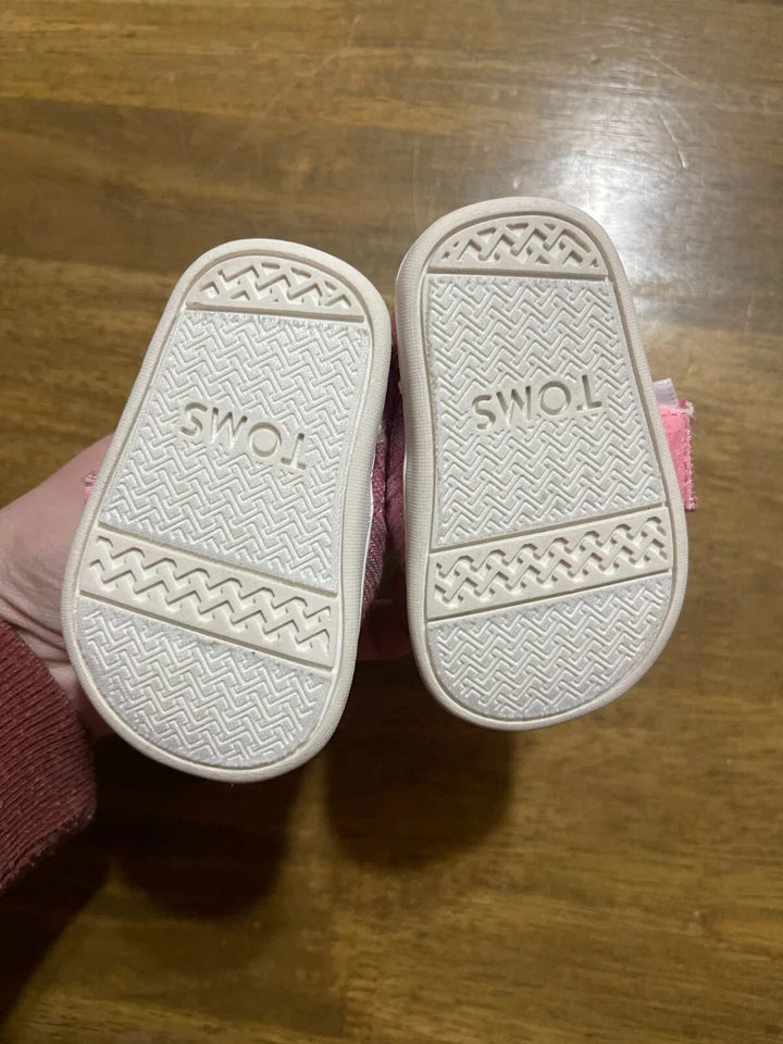 Zapatos TOMS, Niña Niño Bebé Talla T 2, Rosa, Sin Cordones Foto 4 de 4