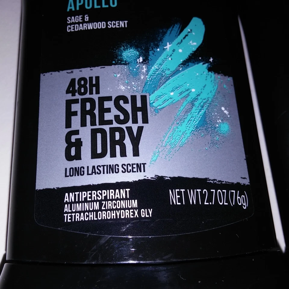 Juego de 2 Desodorantes Hacha Apollo Salvia y Madera de Cedro Antitranspirante 2.7oz Nuevo Foto 3 de 4