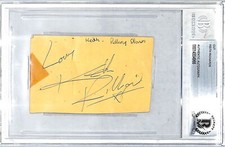 KEITH RICHARDS Signed Autographed ROLLING STONES Vintage Cut Beckett BAS Slabbed