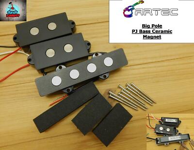 Artec Ceramic ''Big Pole'' Pickup for 4-string PJ Bass  Black