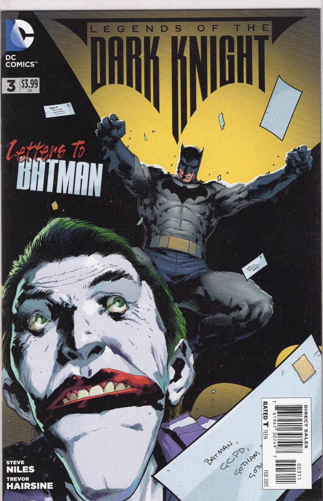 Legends of the Dark Knight #3 DC Comics 2012 NM+