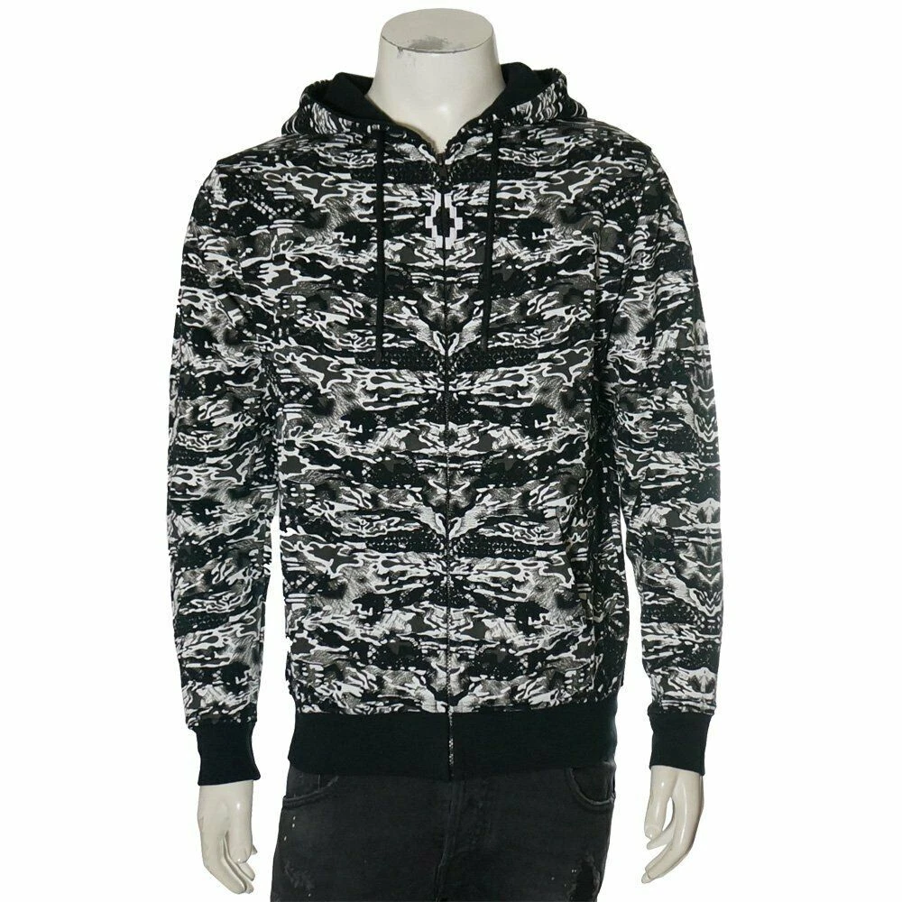 AUTHENTIC Marcelo Burlon County of Milan Llaima Zip Hoodie Black Size M